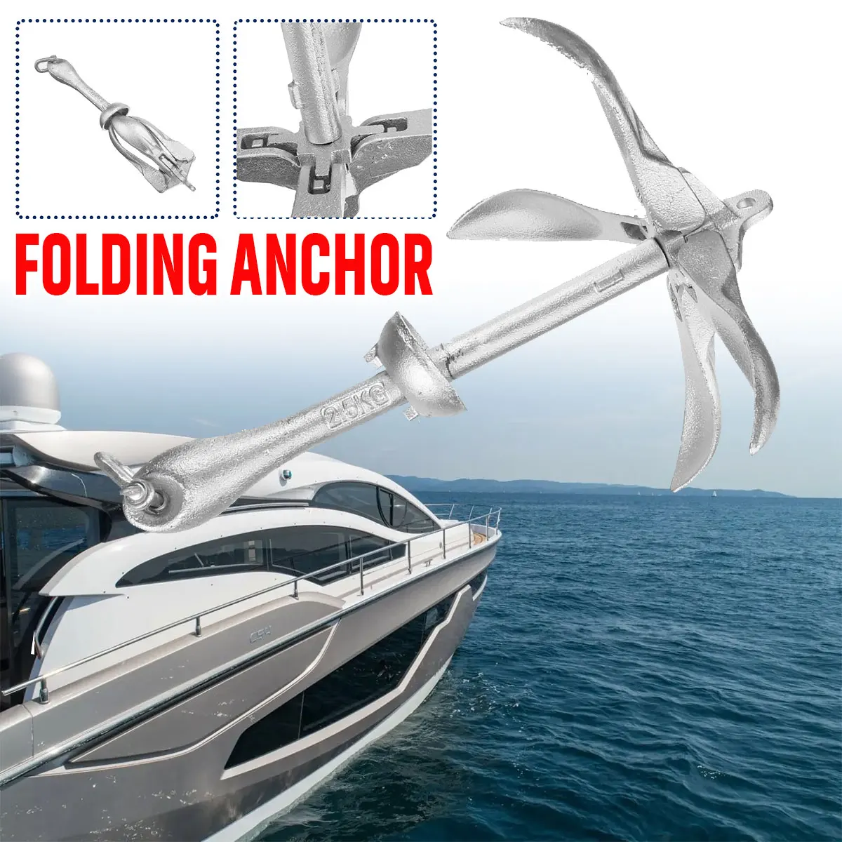 2.5 كجم/3.2 كجم لليخوت البحرية - مراجعة Fishing Boat Anchor وسعره