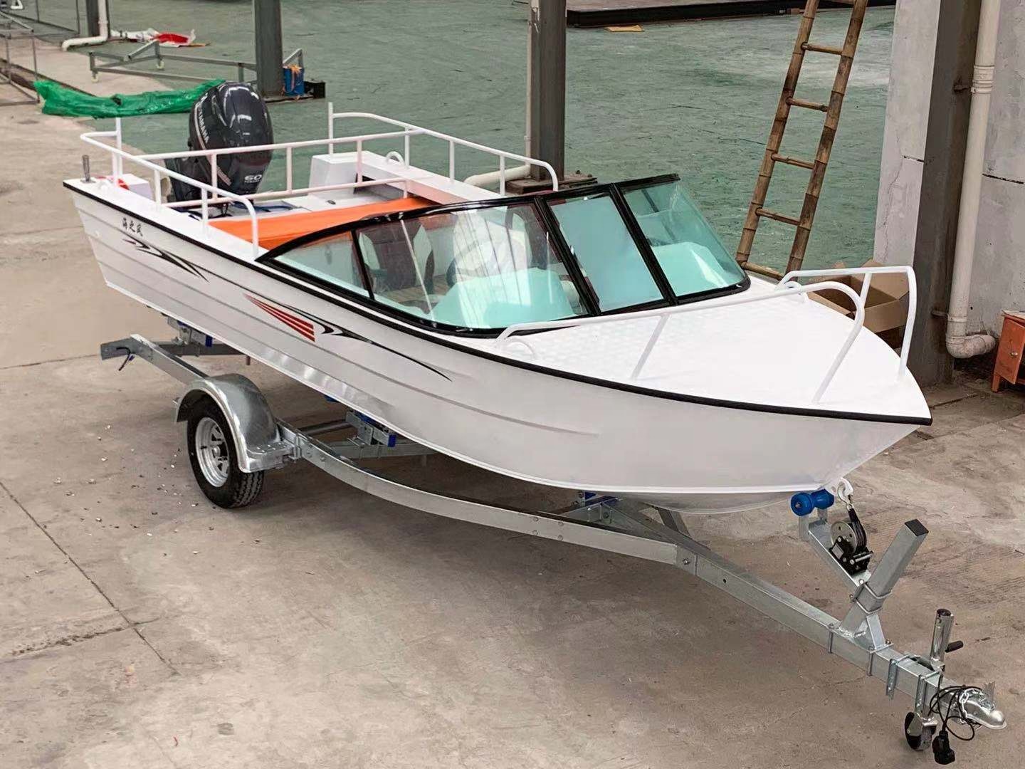 قارب سريع من الألومنيوم ، قوار - مراجعة Fishing Boat Aluminum وسعره