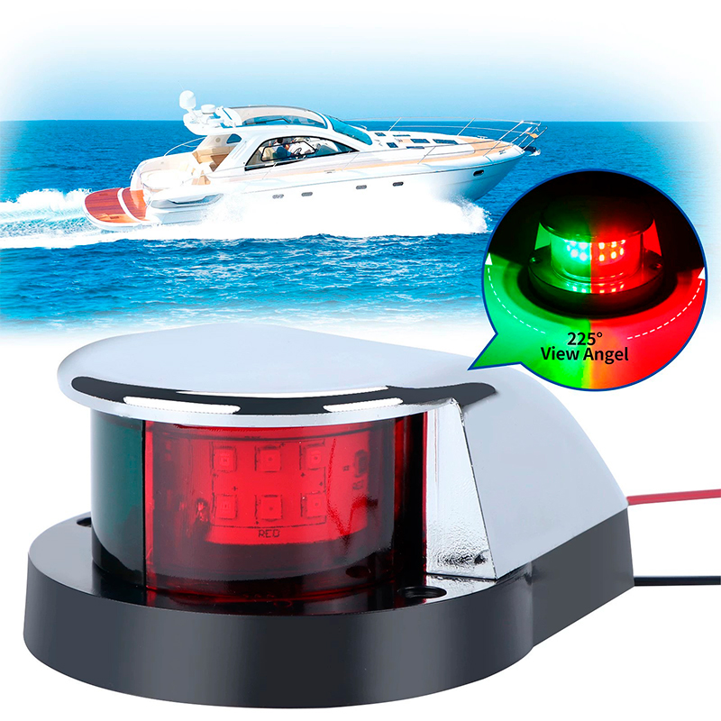 مصباح ملاحة بحري LED بقوة 12 ف - مراجعة Fishing Boat Navigation Light وسعره