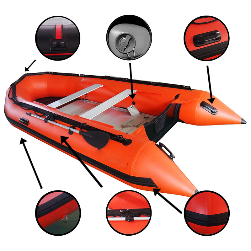 قارب مطاطي قابل للنفخ للصيد وا - مراجعة Fishing Boat Aluminum وسعره